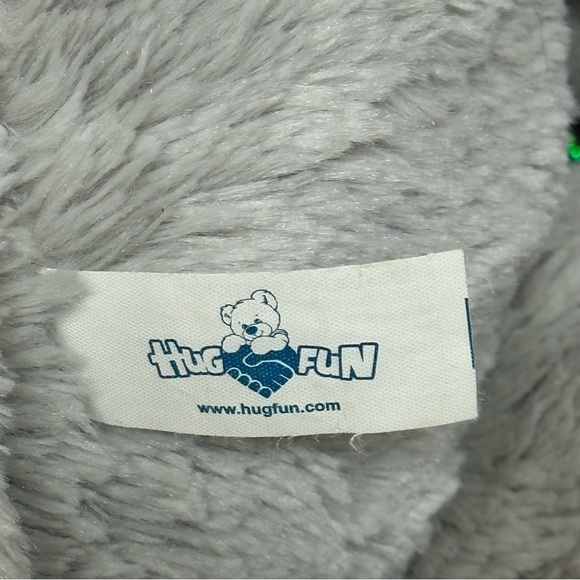 HUG FUN 20" ELEPHANT and BABY Hugging Stuffed Animal Plush Gray Pink Floppy Ears - Picture 13 of 14